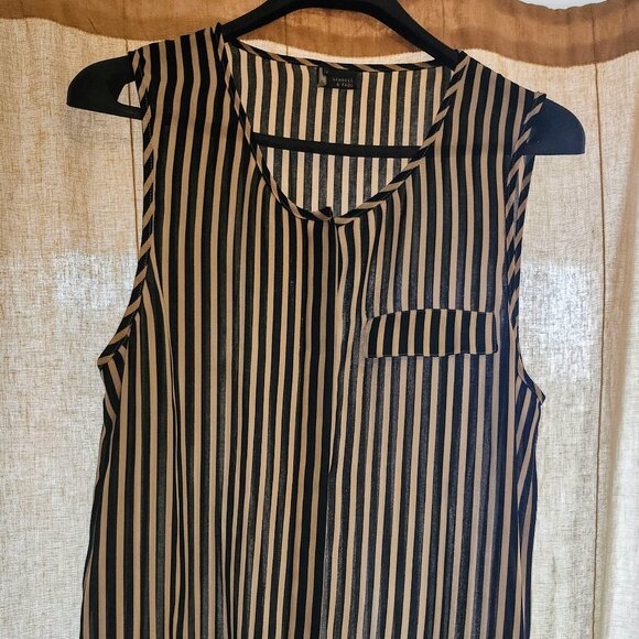 Sparkle & Fade Sleeveless Striped Blouse - Picture 1 of 3